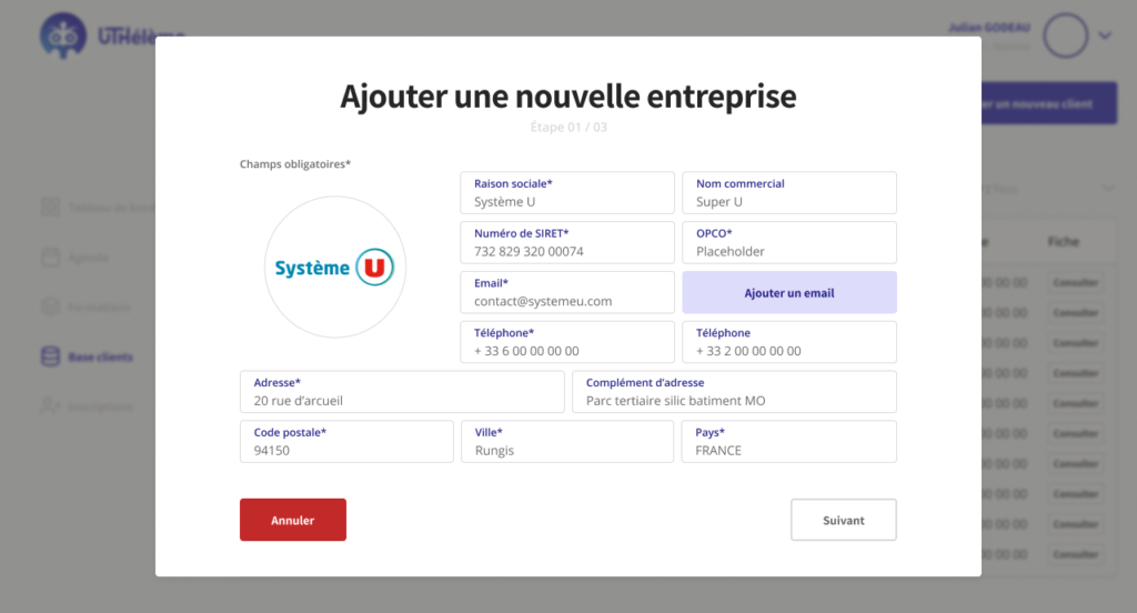 Compte client