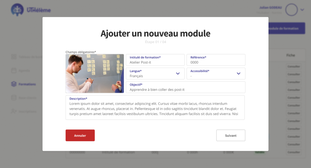 Module de formation
